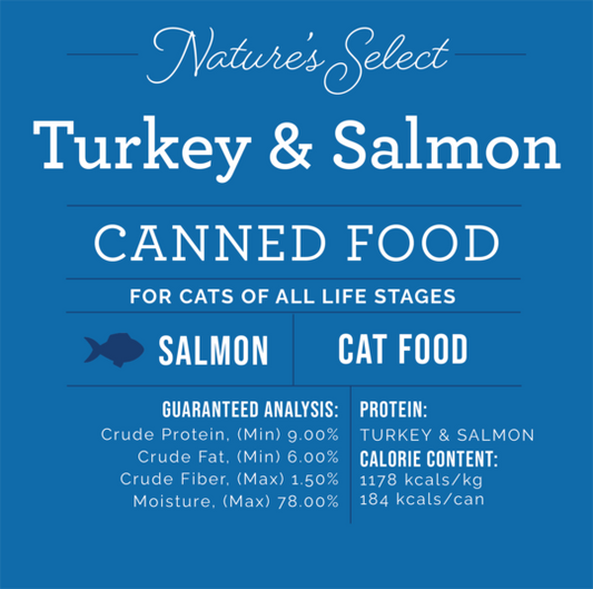 Turkey & Salmon Canned Wet Cat Food Case