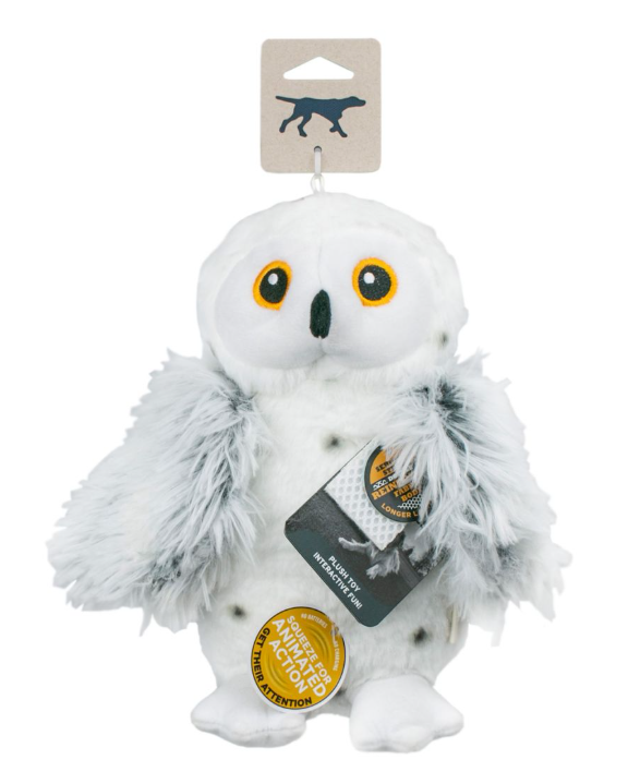 Animated Snow Owl (9") | Dog Toy