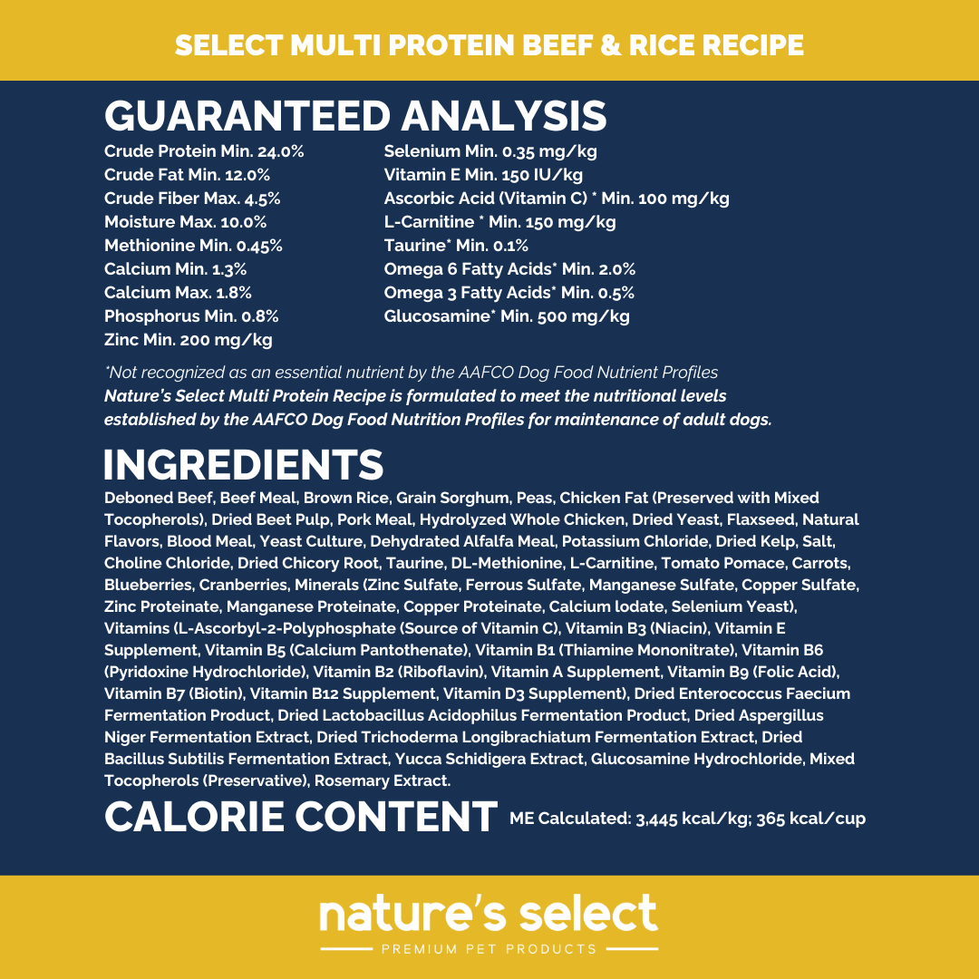 Multi Protein Recipe - Beef, Chicken & Pork - Sensitive to Rice