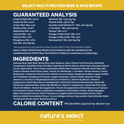 Multi Protein Recipe - Beef, Chicken & Pork - Sensitive to Rice