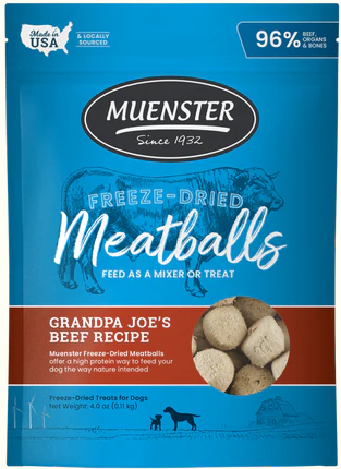Freeze Dried Beef Meatballs Natural Dog Treats
