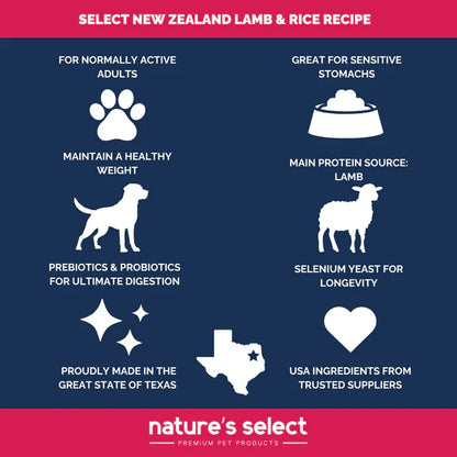 New Zealand Recipe - Lamb & Rice Dry Dog Food - Sensitive Stomach