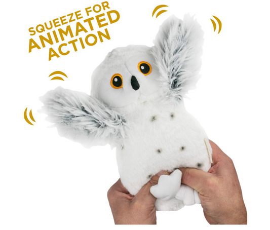 Animated Snow Owl (9") | Dog Toy