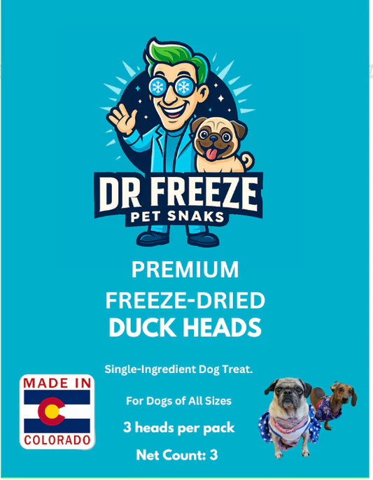 Freeze Dried Duck Heads - Natural Dog Chews