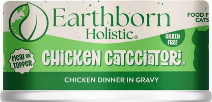 Earthborn Holistic Chicken Catcciatori Grain-Free Natural Adult Canned Cat Food, 5.5-oz