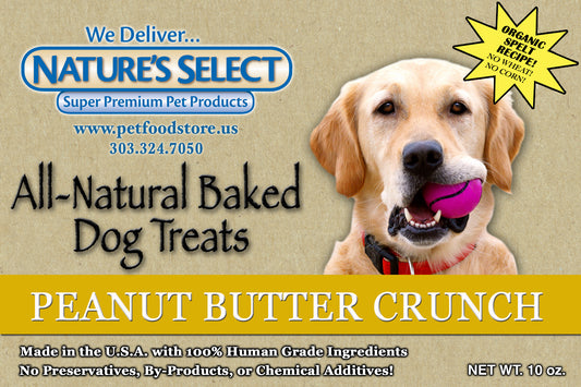 Peanut Butter Crunch Healthy Dog Treats